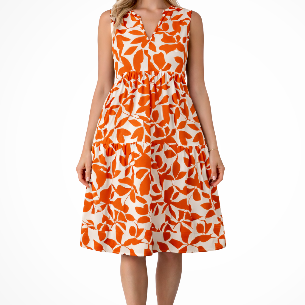 Bevin | Floral Print Midi Dress