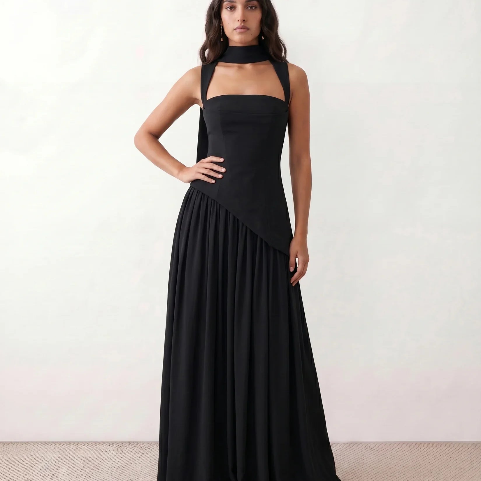 Genevieve | Square Neck Maxi Dress