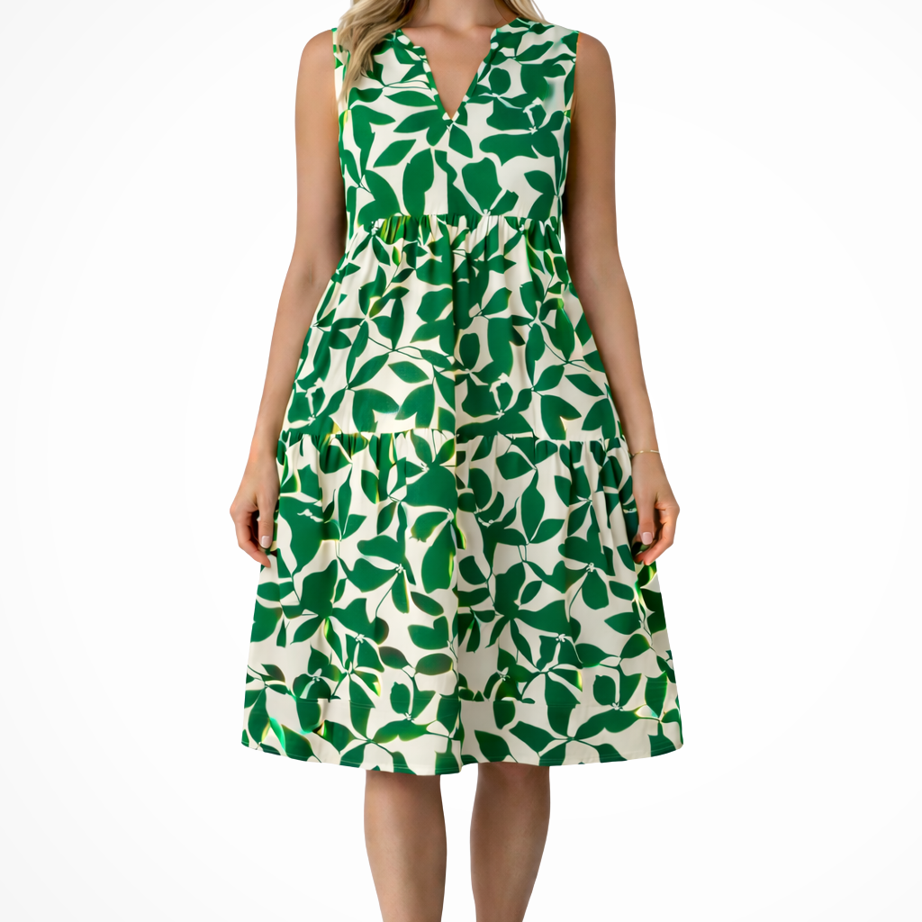 Bevin | Floral Print Midi Dress