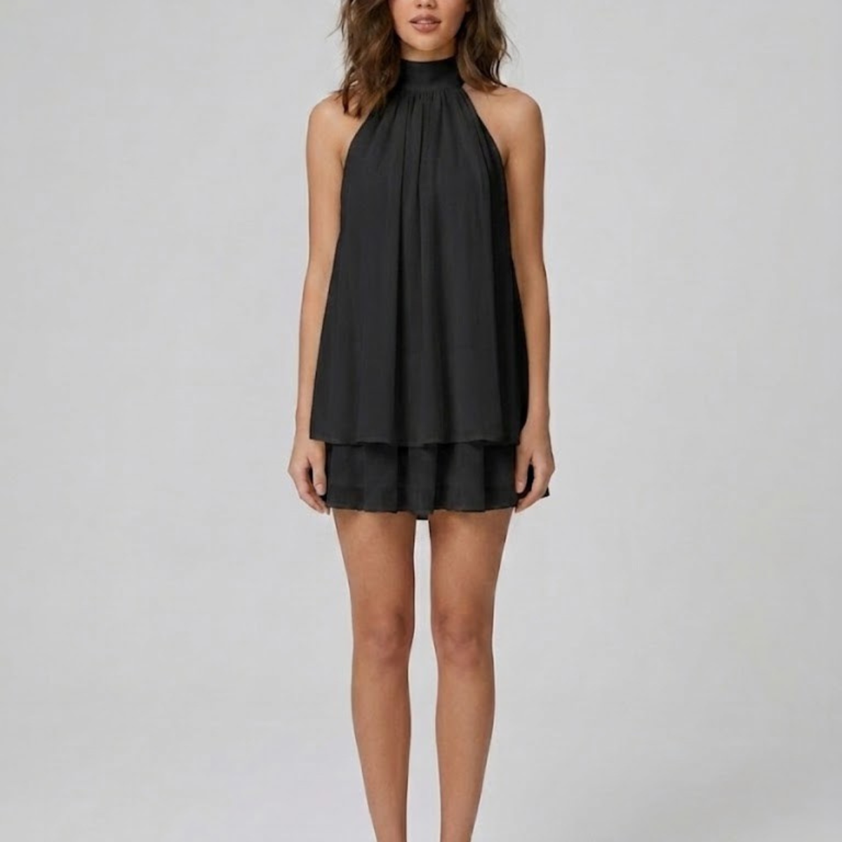 Ailbhe | Chiffon Halter Neck Mini Dress
