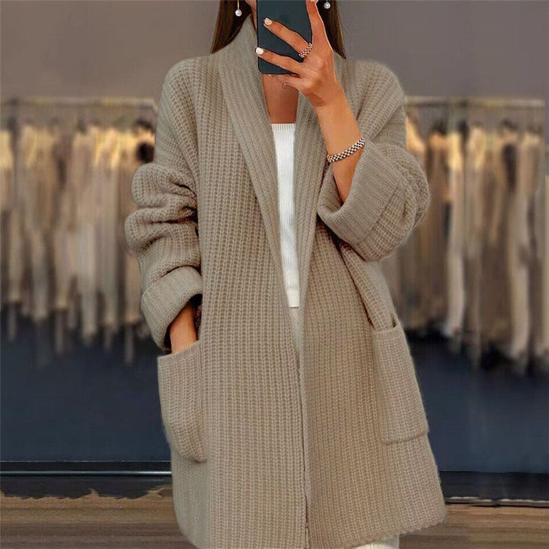 Hyacinth | Longline Rib Knit Cardigan