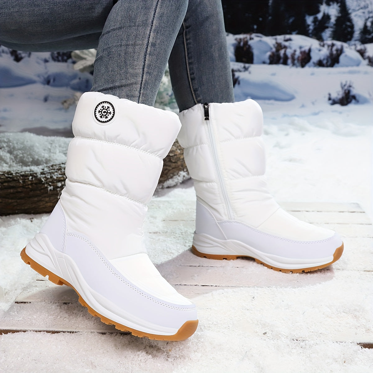 Enid | Women's Quilted Puffer Snow Boot