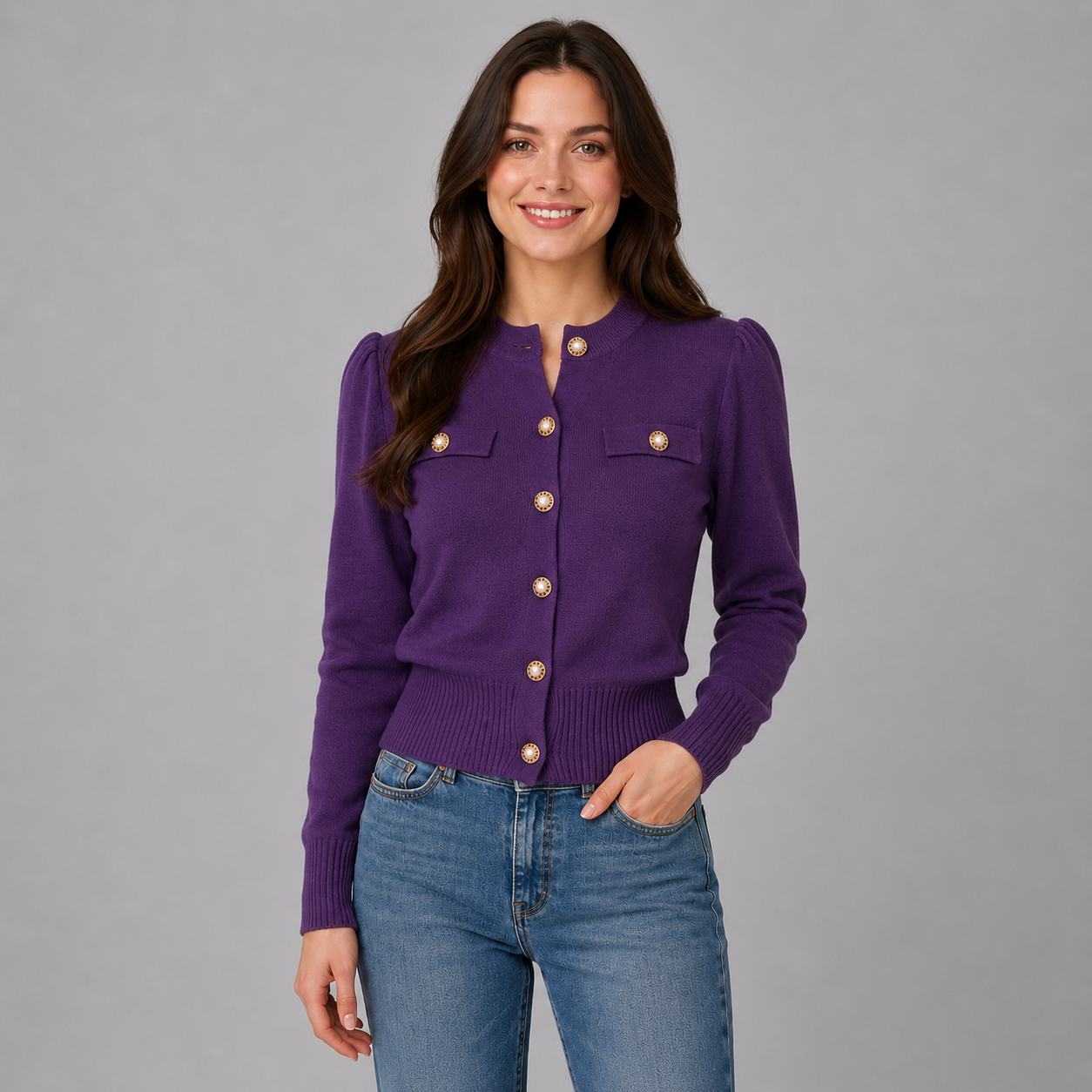 Sutherland | Women's Button Front Knit Cardigan