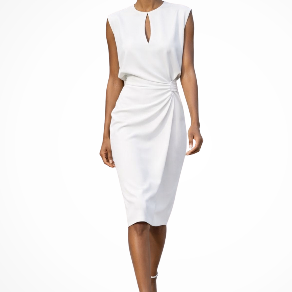 Íde | Keyhole Ruched Pencil Dress
