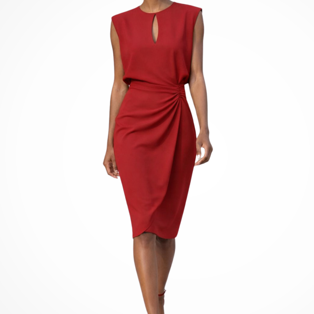 Íde | Keyhole Ruched Pencil Dress