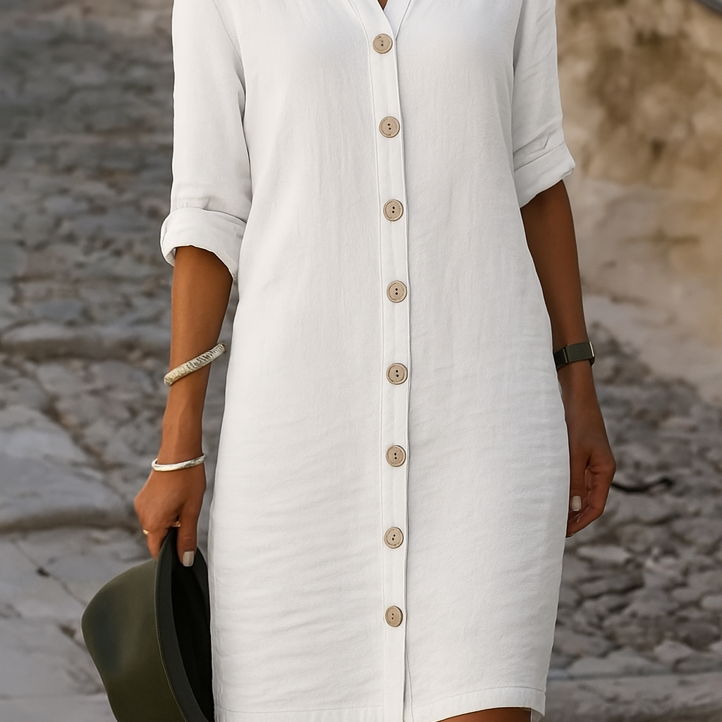 Aoileann | Button Down Shirt Dress