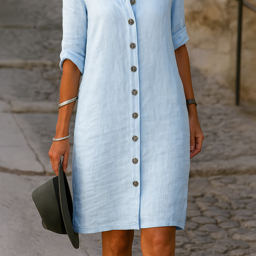 Aoileann | Button Down Shirt Dress