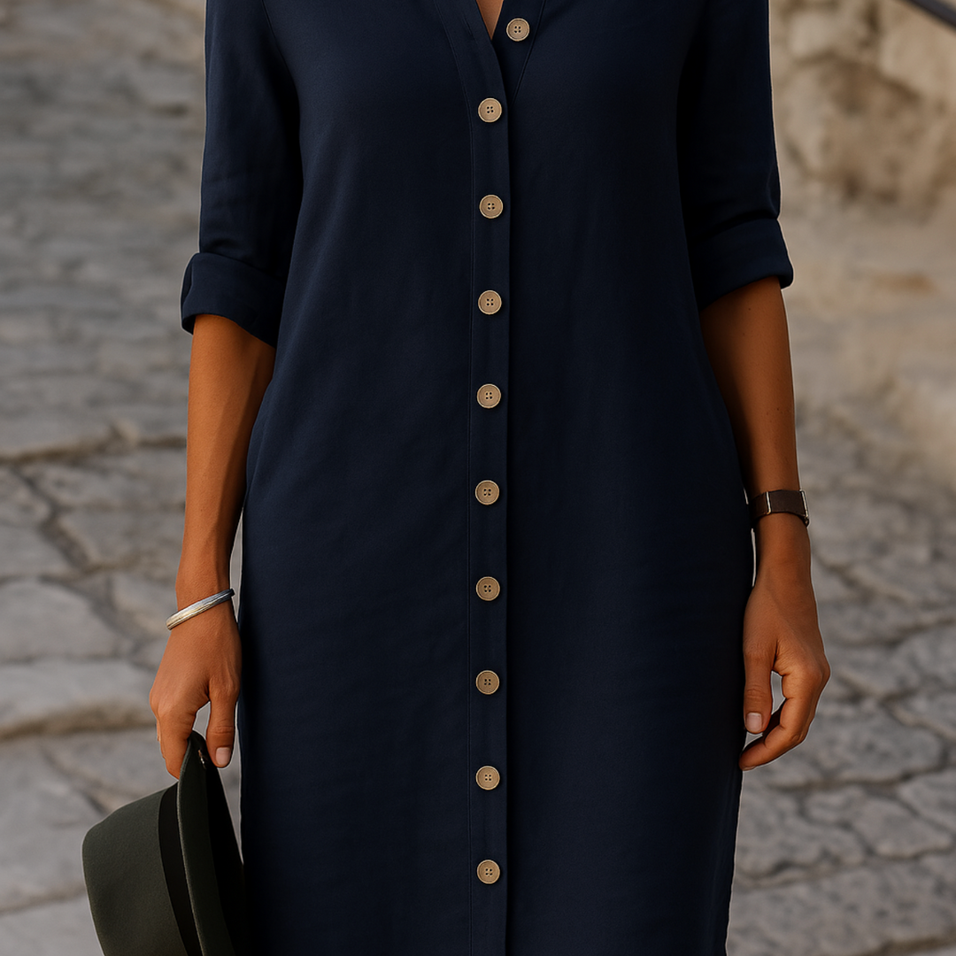 Aoileann | Button Down Shirt Dress
