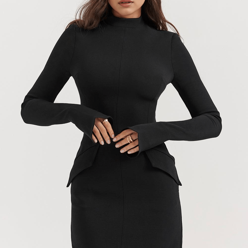 Tiernan | Mock Neck Mini Dress