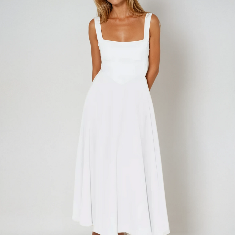 Caílín | Square Neck Midi Dress
