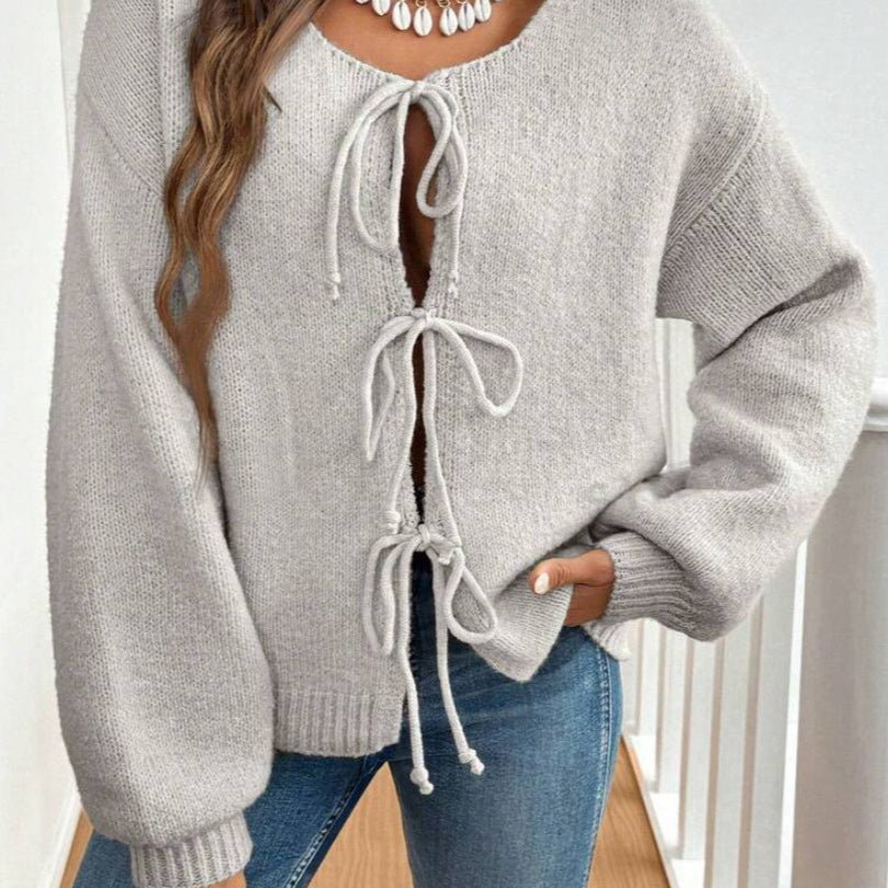 Rosetta | Women's Tie Front Knit Cardigan