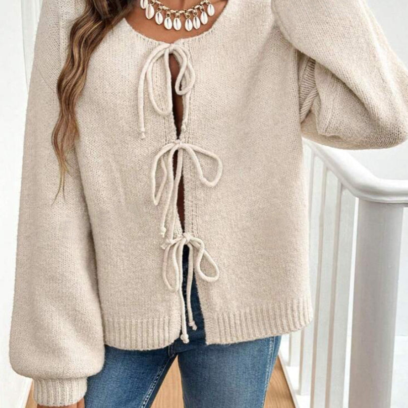 Rosetta | Women's Tie Front Knit Cardigan