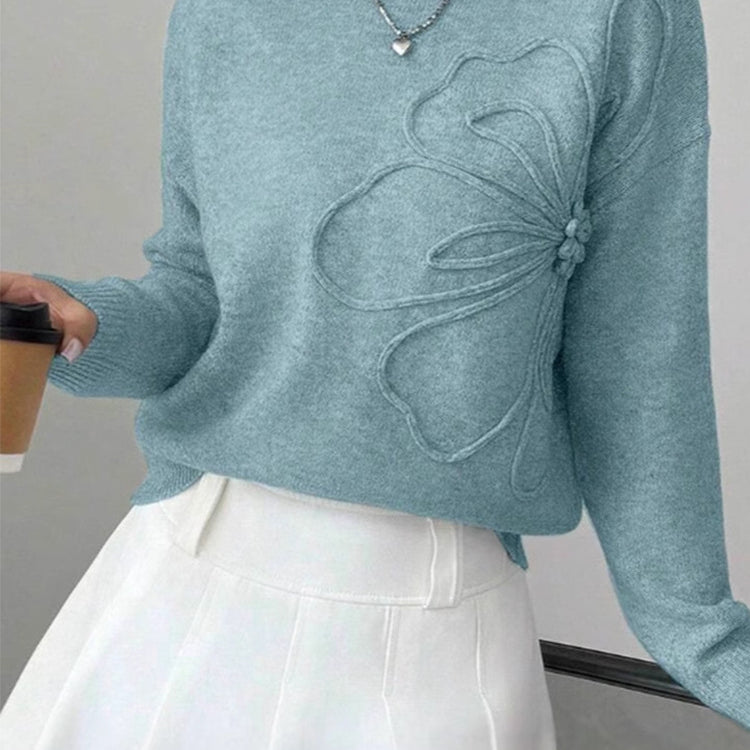 Wynter | Women's Tonal Floral Embossed Knit Jumper