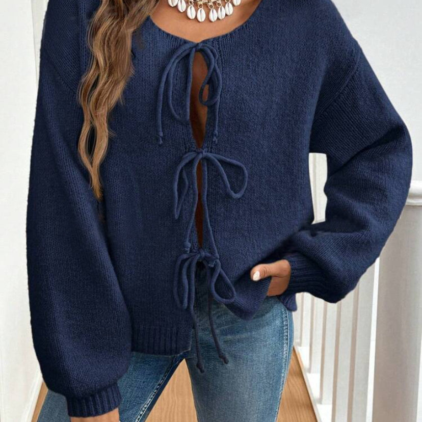 Rosetta | Women's Tie Front Knit Cardigan