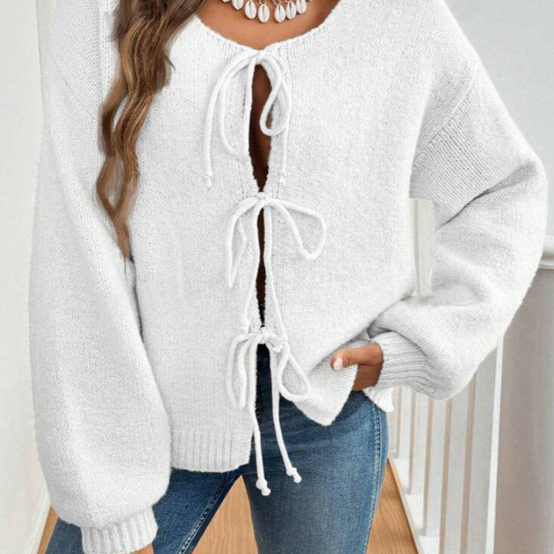 Rosetta | Women's Tie Front Knit Cardigan