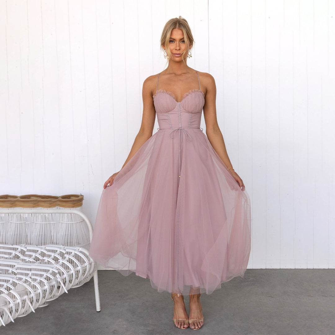 Clodagh | Tulle Corset Midi Dress – Wedding Guest & Prom
