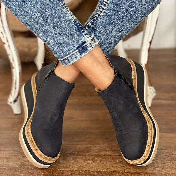 Prunella | Platform Wedge Ankle Boot
