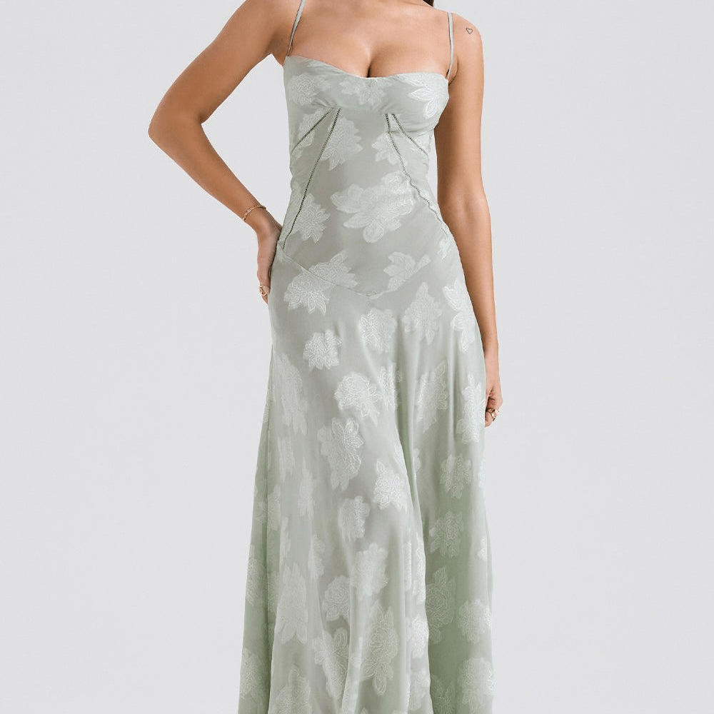 Dervla | Floral Lace Maxi Dress