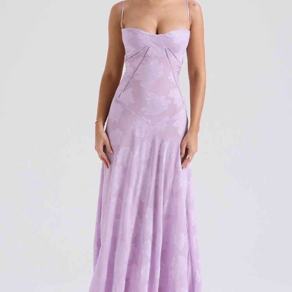 Dervla | Floral Lace Maxi Dress