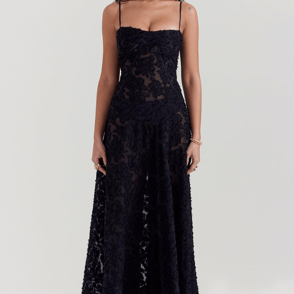 Dervla | Floral Lace Maxi Dress