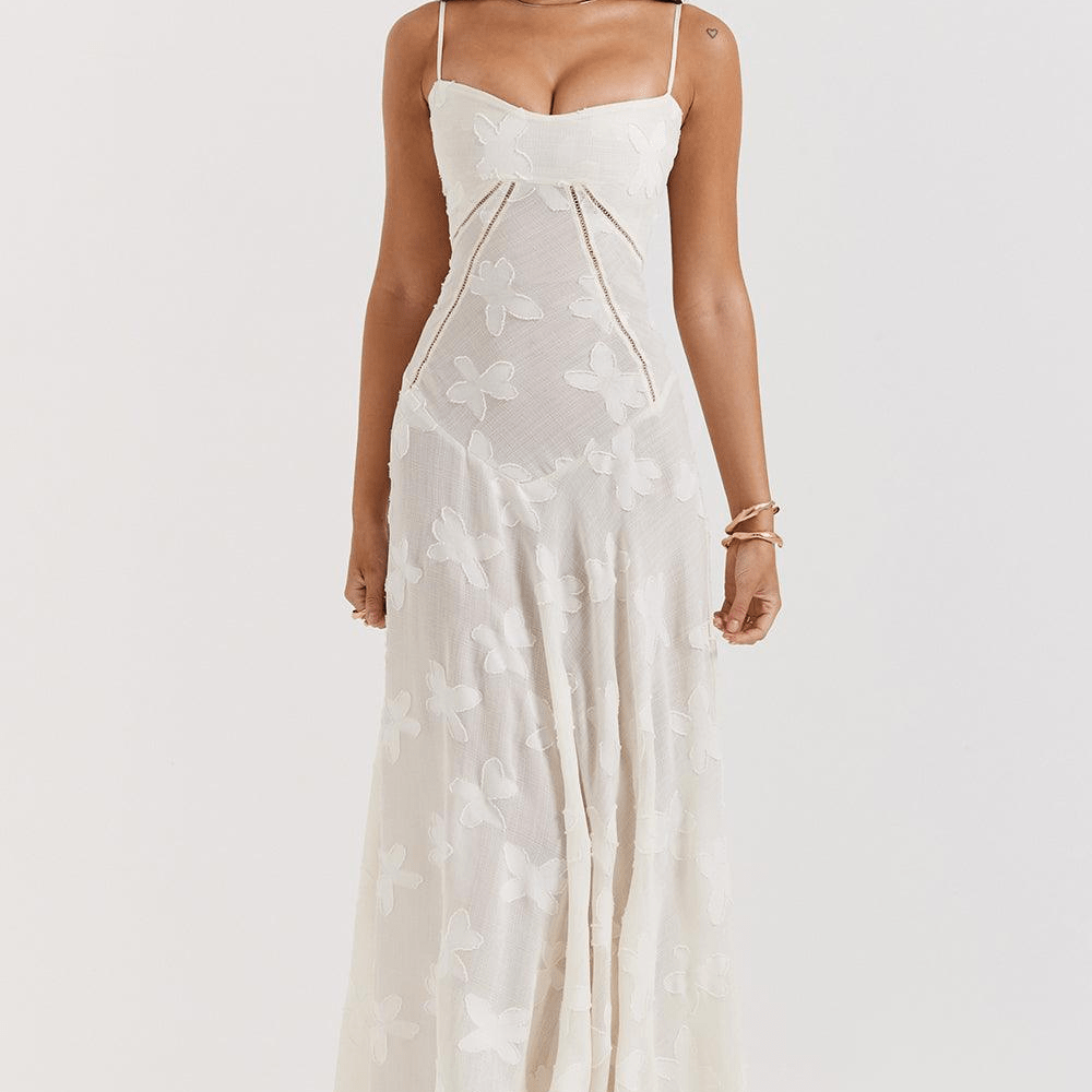 Dervla | Floral Lace Maxi Dress