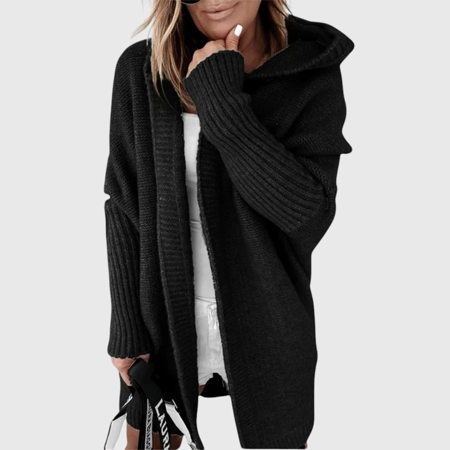 Guinevere | Hooded Open Front Cardigan