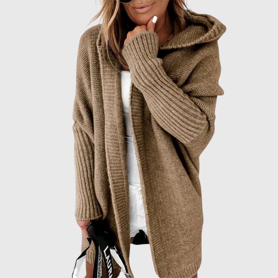 Guinevere | Hooded Open Front Cardigan