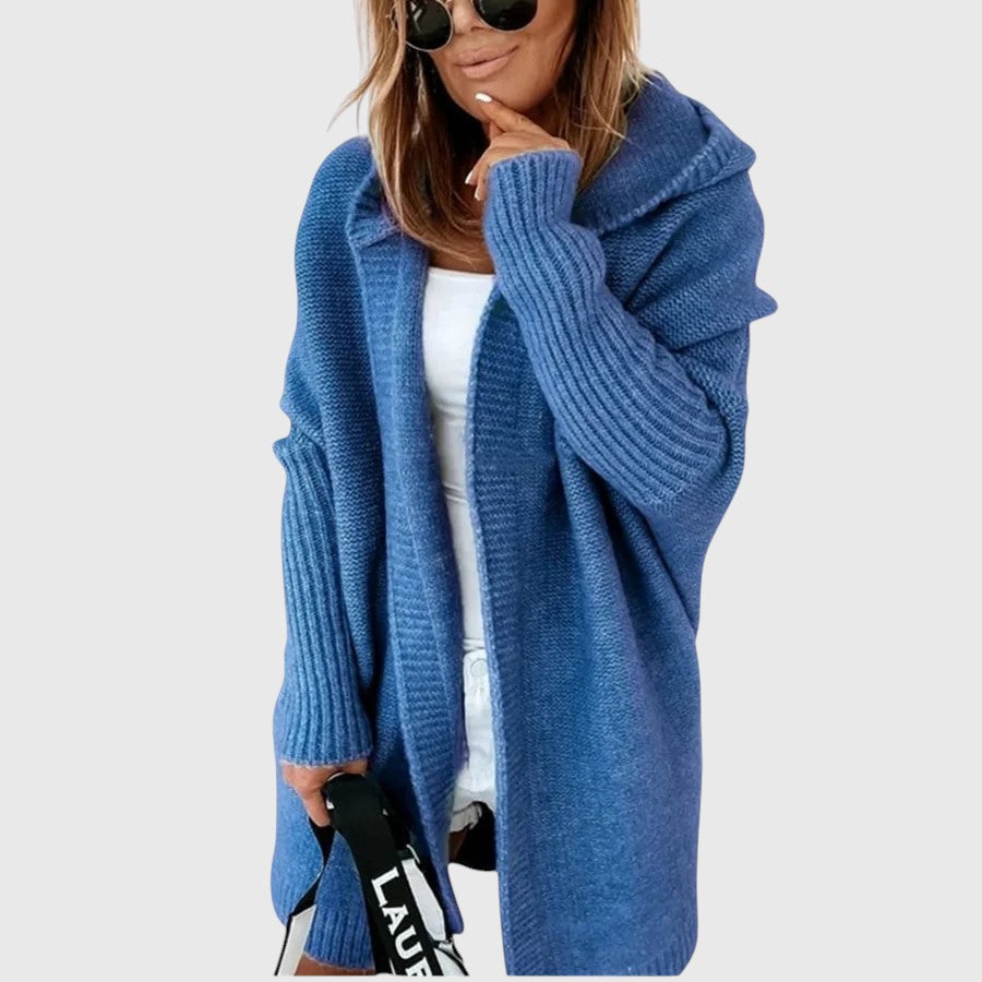 Guinevere | Hooded Open Front Cardigan