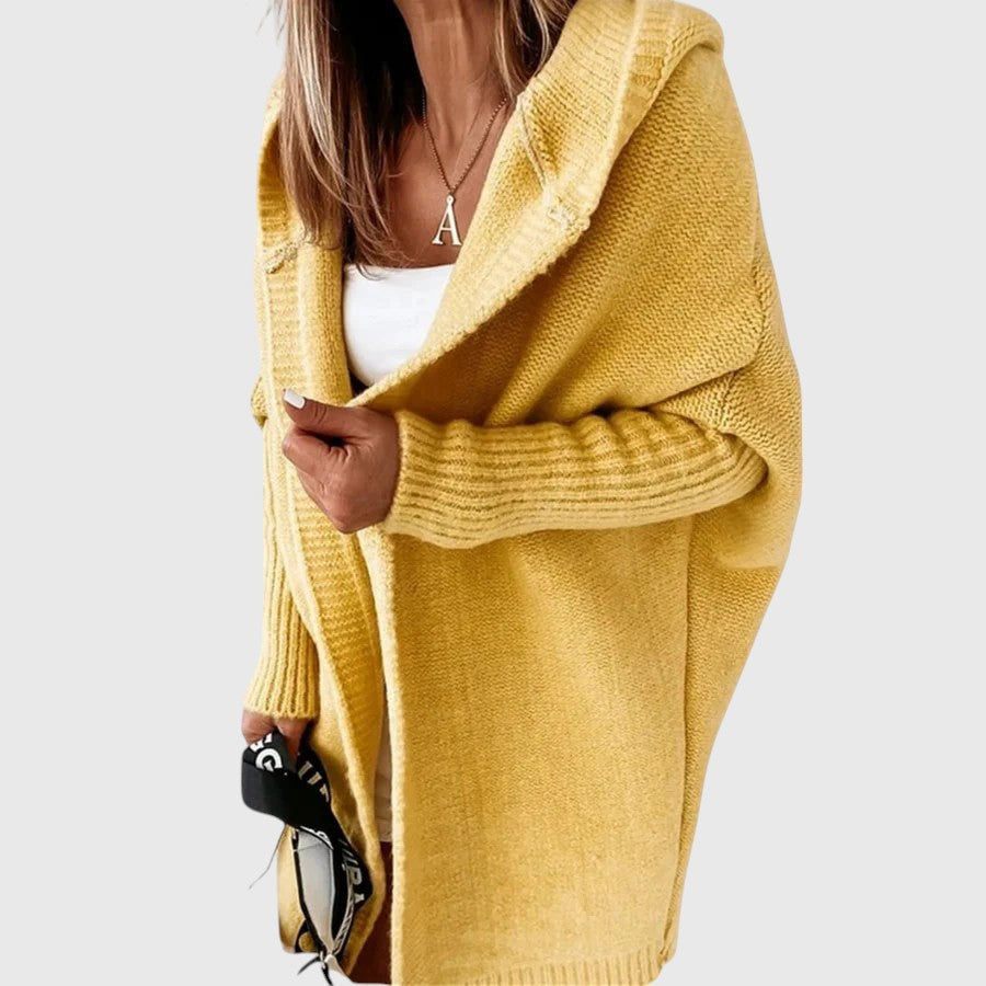 Guinevere | Hooded Open Front Cardigan