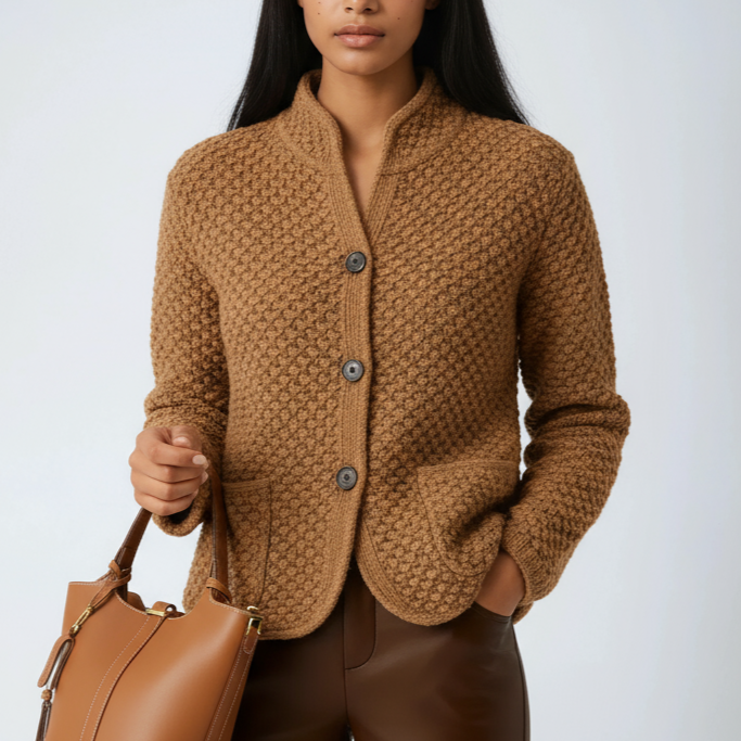 Candia | Women's Wool Button Front Cardigan