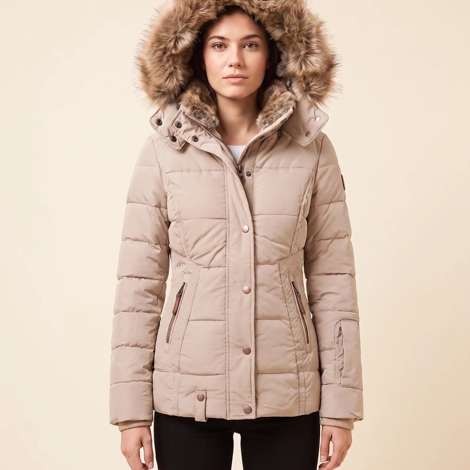 Cormac | Women's Hooded Parka with Faux Fur Trim