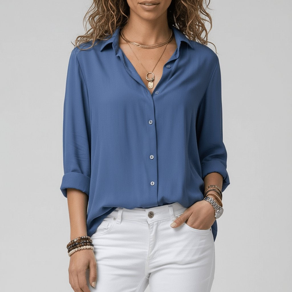 Sabrina | Chiffon Button Blouse