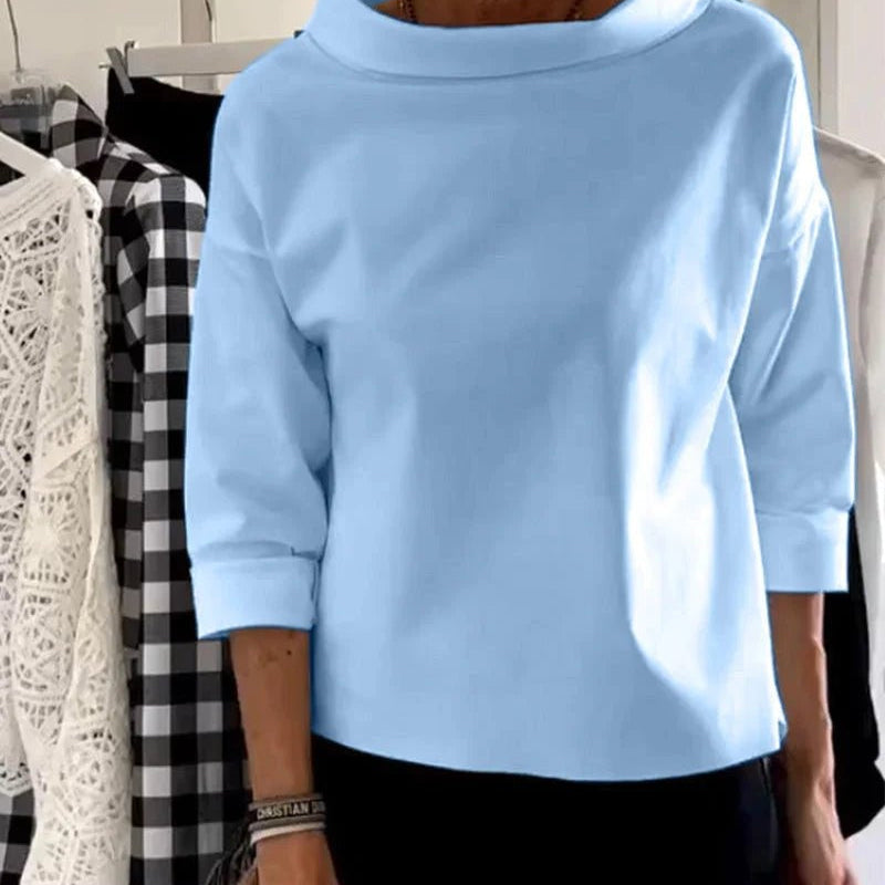 Theodosia | Cowl Neck Sweatshirt Top