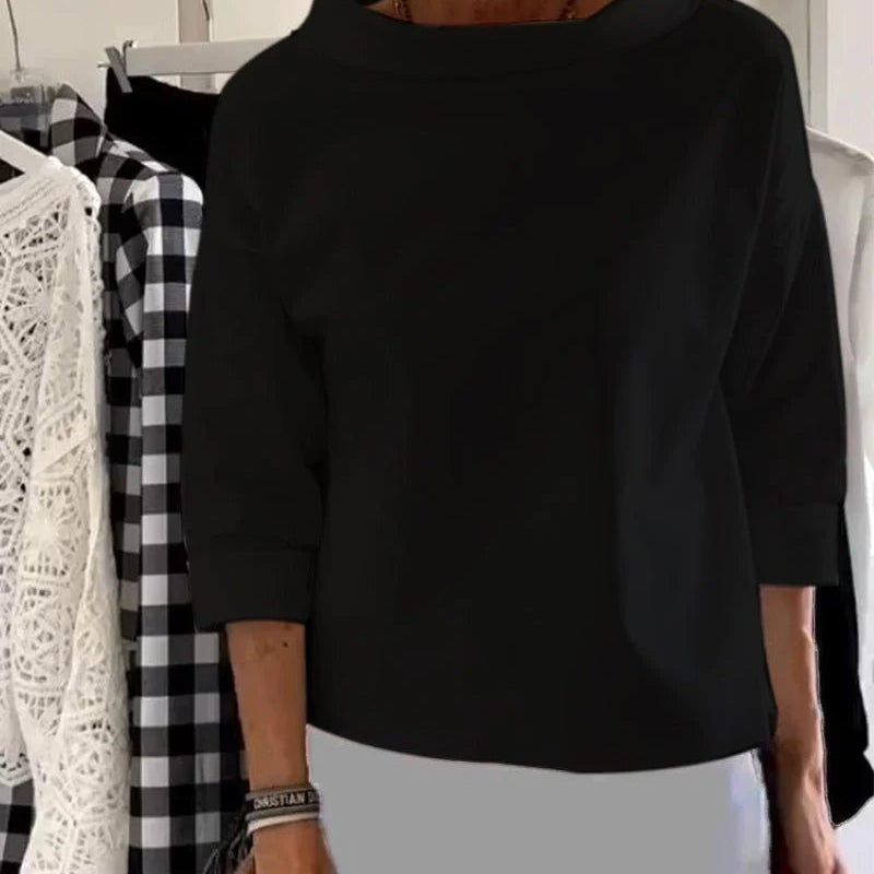 Theodosia | Cowl Neck Sweatshirt Top