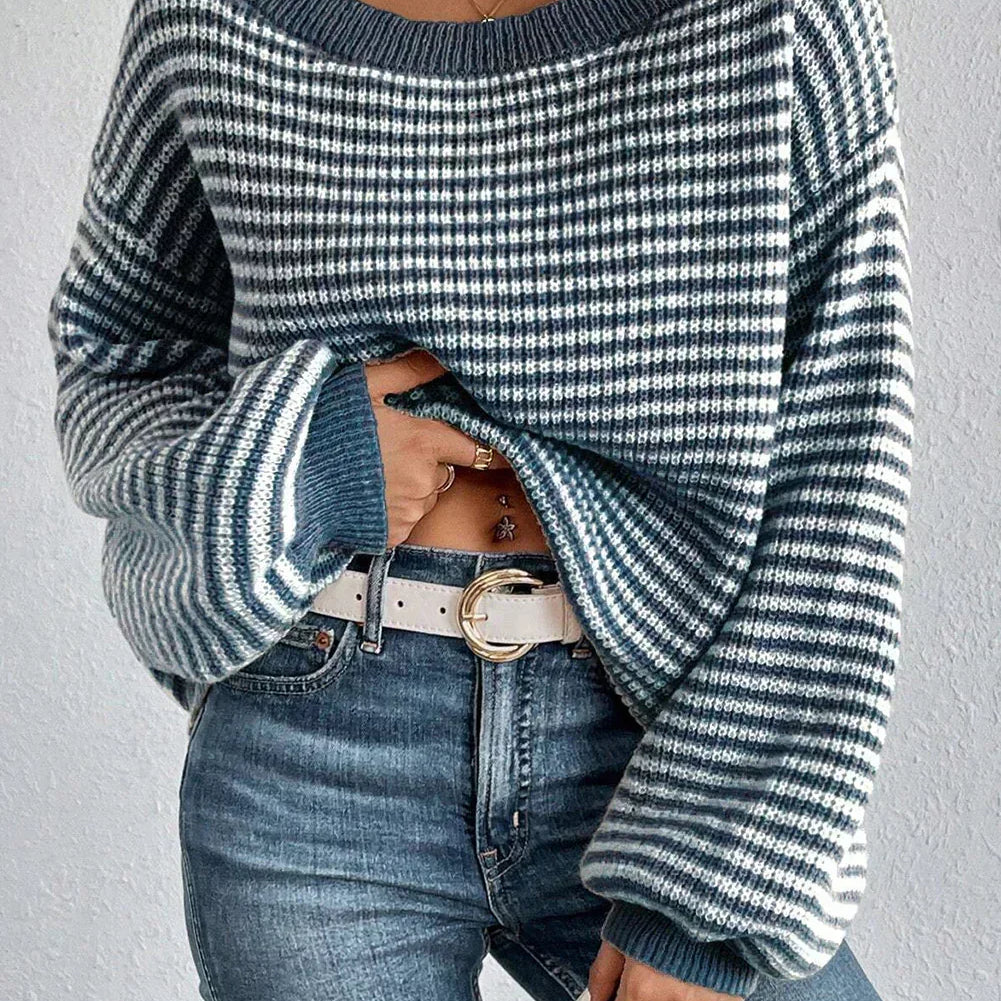 Marisol | Women's Off Shoulder Textured Knit Jumper