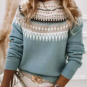 Abigail | Women’s Spring Fair Isle Knit Sweater