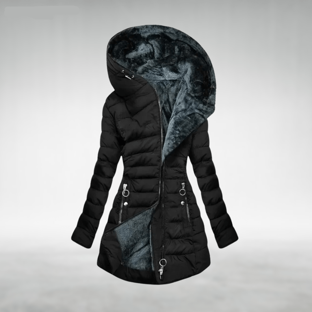 Linnea | Women's Faux Fur Hooded Quilted Puffer Jacket