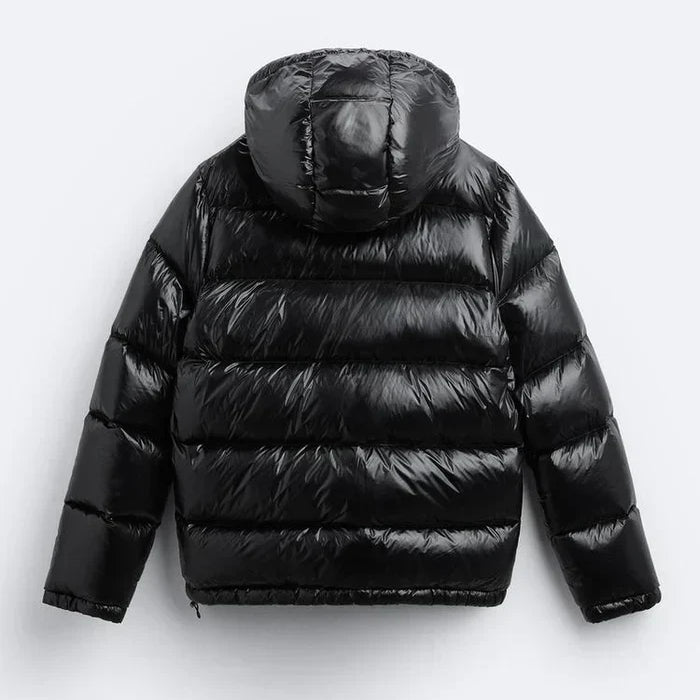 Adley | Women's Glossy Hooded Puffer Jacket