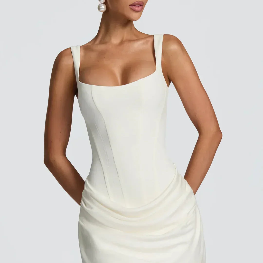 Roisin | Corset Draped Mini Dress