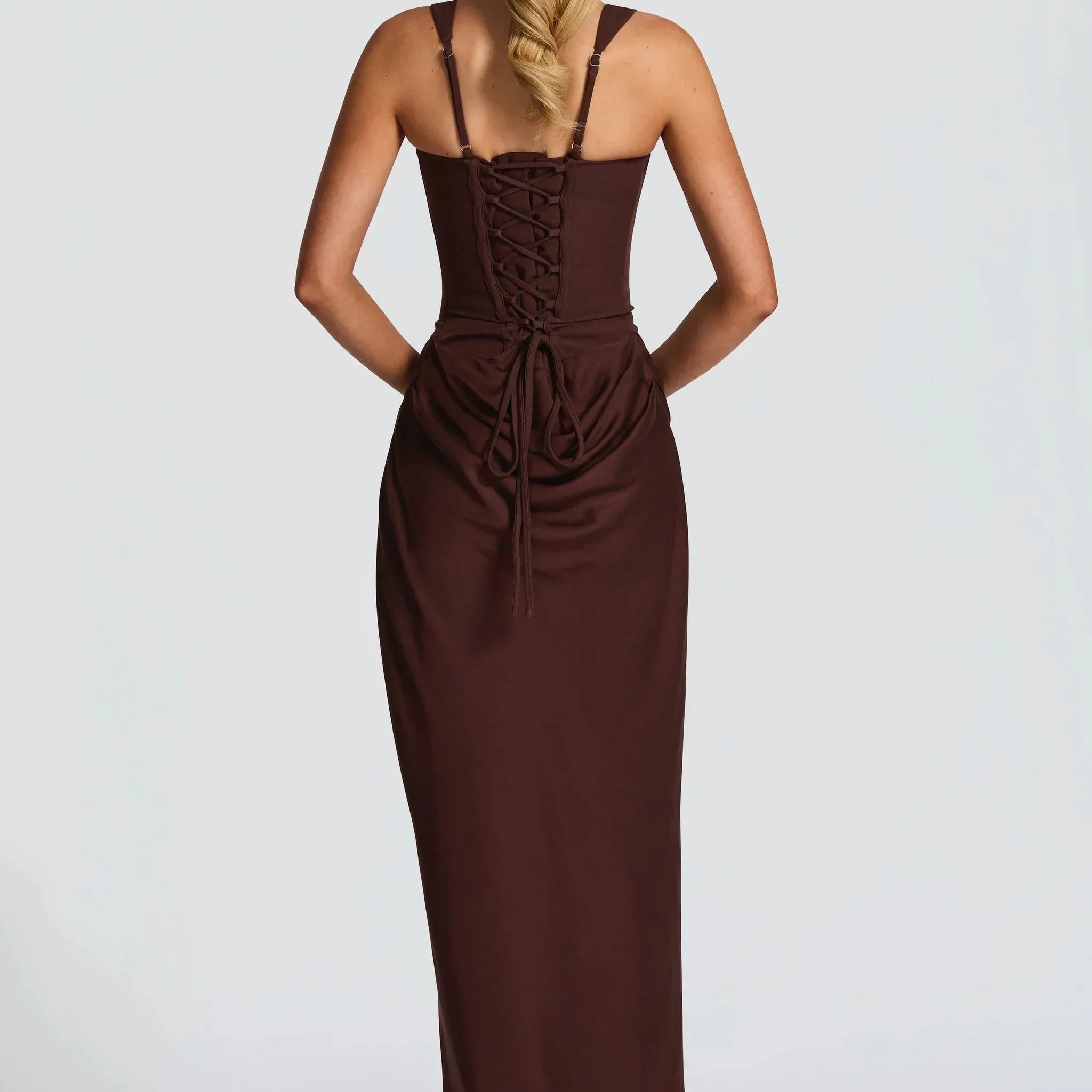 Grainne | Draped Bodycon Maxi Dress