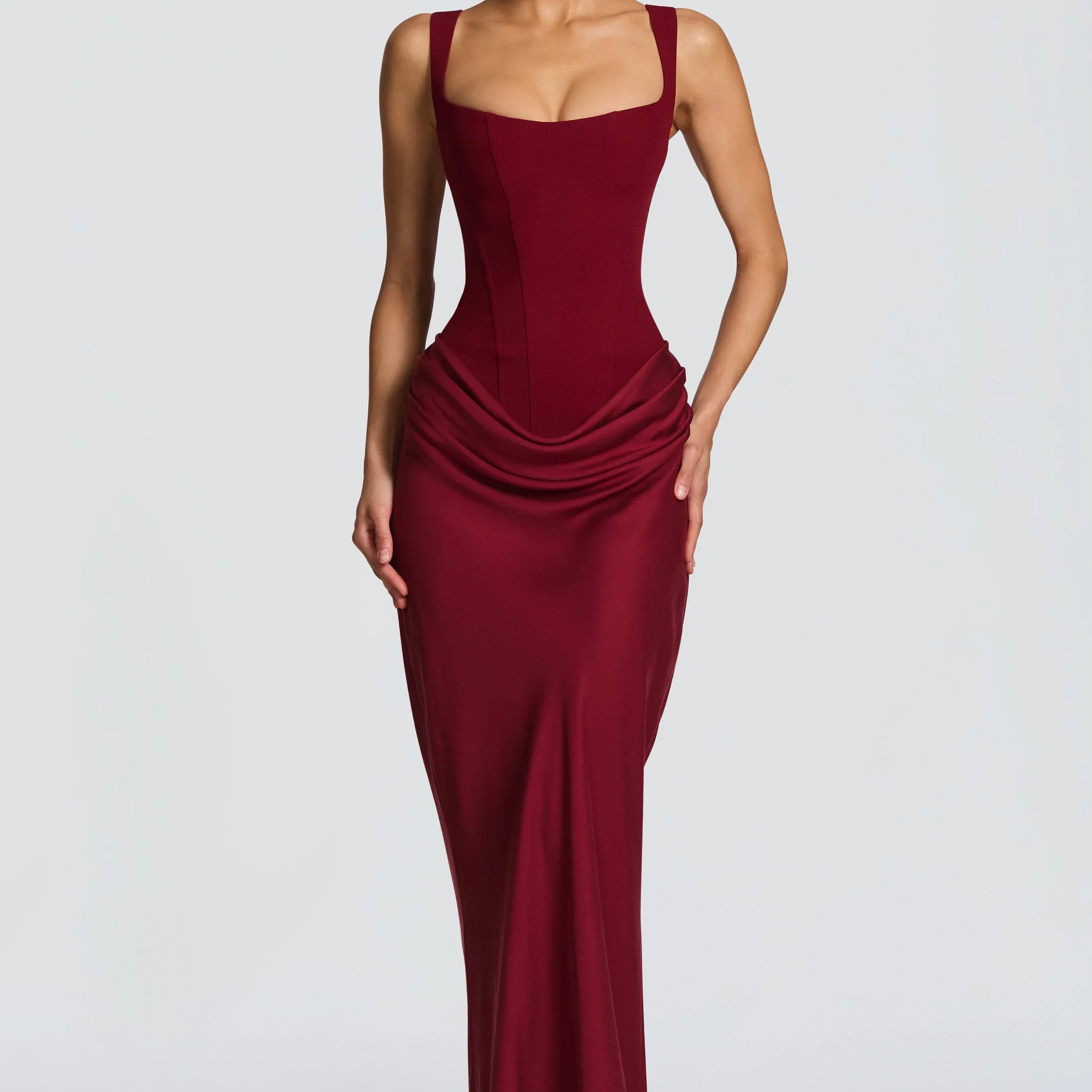 Grainne | Draped Bodycon Maxi Dress